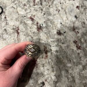 Alexis Bittar Gold and Black Statement Ring